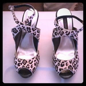 Leopard print heels